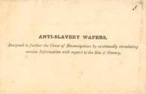 Envelope for antislavery wafers