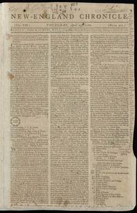 The New-England Chronicle, 25 April 1776