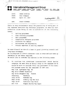 Fax from Paul Gleason to James Erskine