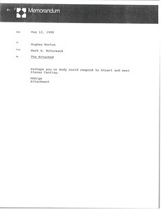 Memorandum from Mark H. McCormack to Hughes Norton