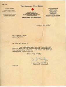 Letter from J. I. Kevgh to Lloyd E. Walsh