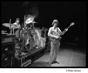 Grateful Dead in performance: Mickey Hart (drums) and Phil Lesh (bass)