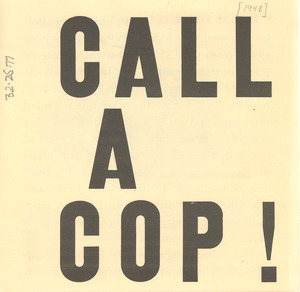Call a cop!