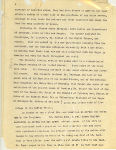 Notes from the 1919 Pan African Congress [fragment]