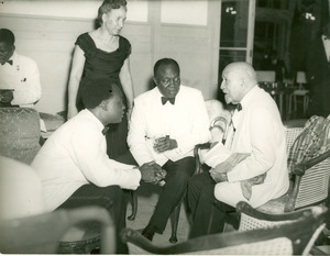 W. E. B. Du Bois and Shirley Graham Du Bois at President Nkrumah's Inauguration, Accra, Ghana