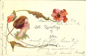 Postcard from Gail Heury Forrest to W. E. B. Du Bois
