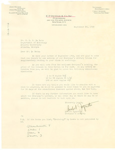 Letter from E. P. Dutton to W. E. B. Du Bois