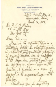 Letter from Ferdinand Johnson to W. E. B. Du Bois