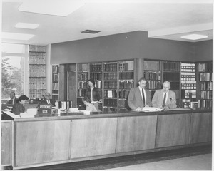 Reference desk in Goodell addition