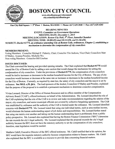 Committee on Government Operations hearing minutes, December 1, 2015
