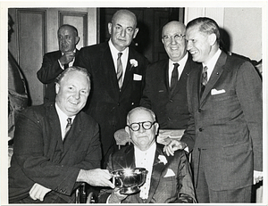 Mayor John. F. Collins and Governor John Volpe with Harry J. Blake