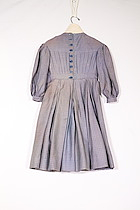Blue Checkered Wool Child's Dress