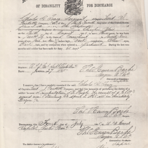 Certificate of Disability for Discharge