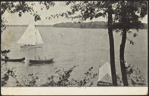 Boating on East Lake, Halifax, Massachusetts
