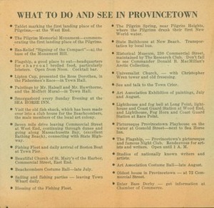 What to see in Provincetown (undated)