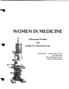 Women in Medicine: Guide For Classroom Use