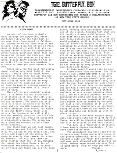 TGIC, Butterfly, EON Newsletter (May-June 1989)