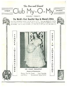 The New and Smart Club My-O-My Proudly Presents The World's Most Beautiful Boys in Women's Attire (1951)