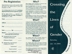 Crossing the Lines of Gender 1994 Program
