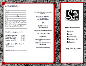 S.P.I.C.E. The Fifth Annual Spouses' Partners' International Conference for Education (Jul. 16-20, 1997)