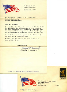 Letter from Joseph F. Cercovich to Gleason Archer