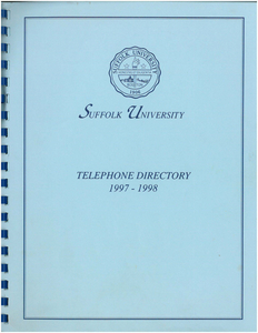 1997-1998 Suffolk University Telephone Directory