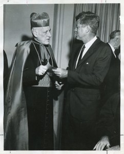 Kennedy, John F. (John Fitzgerald) with Richard Cushing