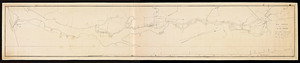 Map and profile of a proposed railroad from Somerset to Taunton / survey under the direction of James Hayward.