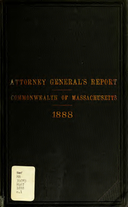 Report of the attorney general for the year ending December 31,1888