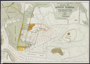 Plan of northerly portion of Boston Harbor: showing possible improvement of East Boston Flats