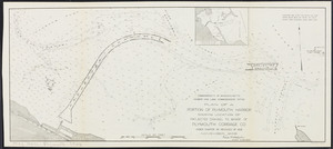 Plan of a portion of Plymouth Harbor: showing location of projected channel to wharf of Plymouth Cordage Co.