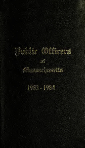 Public officers of the Commonwealth of Massachusetts (1983-1984)