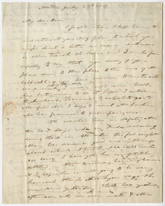 Edward Hitchcock letter to Orra White Hitchcock, 1837 July 23