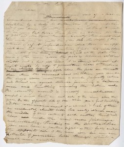 Edward Hitchcock draft letter to unidentified recipient