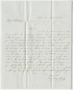 Henry J. Van-Lennep letter to Edward Hitchcock, 1839 March 9