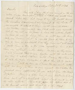 Benjamin Douglas Silliman letter to Edward Hitchcock, 1826 February 25