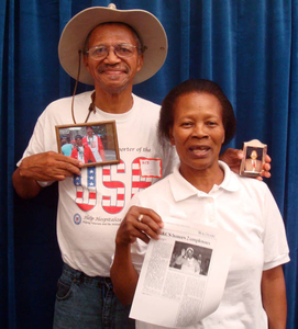 James and Joyce Davis at the Waltham Mass. Memories Road Show