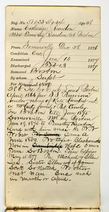Tewksbury Almshouse Intake Record: Reardon, Catherine