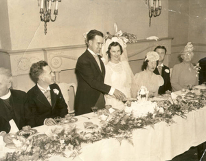 Wedding reception of John Collins and Ellen Cullen