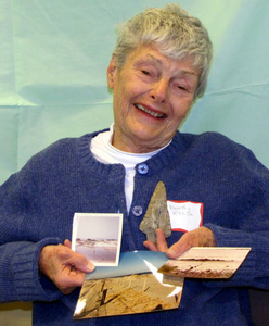 Dorothy Kelso at the Duxbury Mass. Memories Road Show