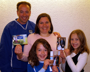 Randy Perillo, Delia Perillo, Michele Perillo and Sophia Perillo at the Stoneham Mass. Memories Road Show