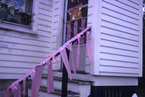 Decorated railing to celebrate birth of my first daughter