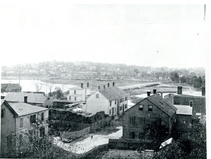 Looking west from gas holders towards Preston Street