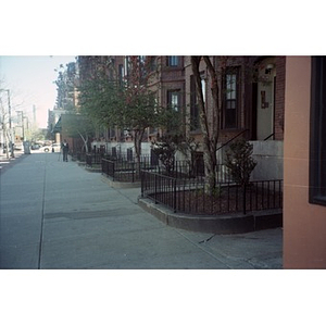 South End street with front gardens.