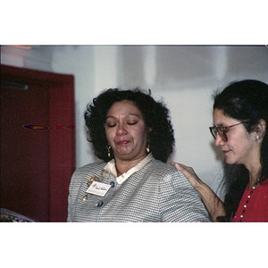 Jovita Fontanez and Clara Garcia at the ribbon cutting ceremony for Taino Tower.