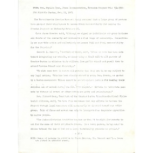 Press release, February 23, 1964.