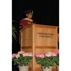 Faculty member speaks at School of Nursing convocation