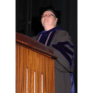 Faculty member speaks at School of Nursing convocation