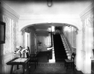 Unidentified house, Portsmouth, N.H., Entrance Hall and Stairwell.