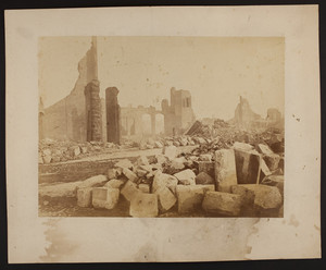 Rubble from the Boston fire, 1872